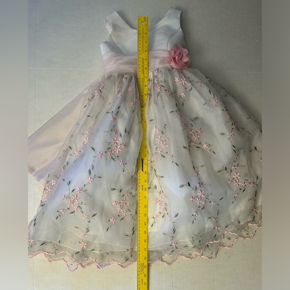 Children’s Concepts formal White & Pink embroidered Floral girls Dress Sz-6. W7 - Picture 13 of 13